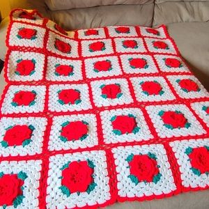Hand Crocheted Vintage Afghan